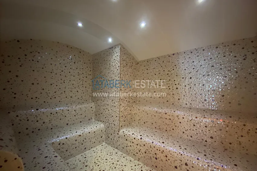 Furnished flat in Mahmutlar with  glazed balconies in a residential complex  9 