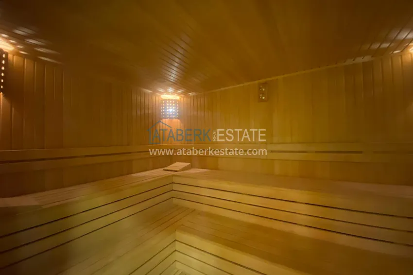 Furnished flat in Mahmutlar with  glazed balconies in a residential complex  10 