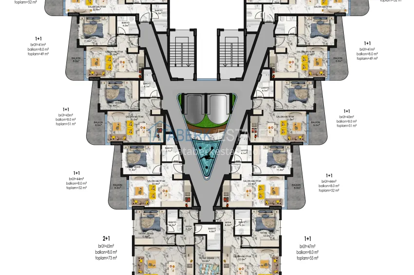 Buy cheap New comfort-class residential complex with functional layouts in Mahmutlar, Alanya 2