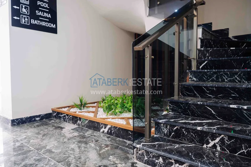 Apartment for rent in Alanya Cleopatra beach area in a complex with swimming pool No. 10 14 