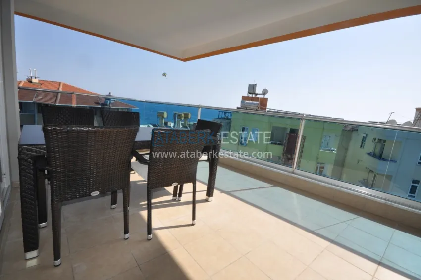 Purchase Duplex penthouse in Tosmur is spacious with furniture and sea view 10