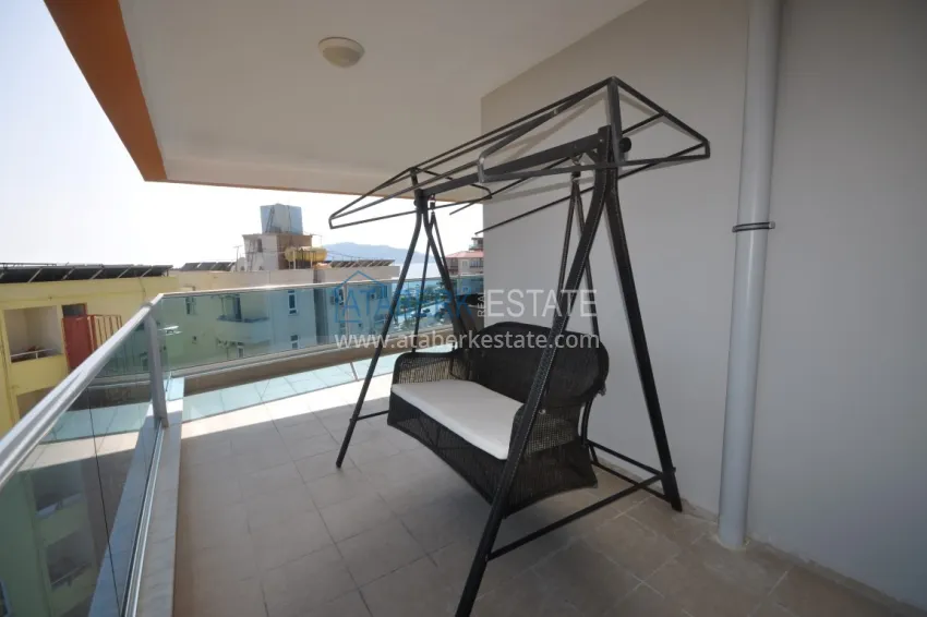 Purchase Duplex penthouse in Tosmur is spacious with furniture and sea view 12