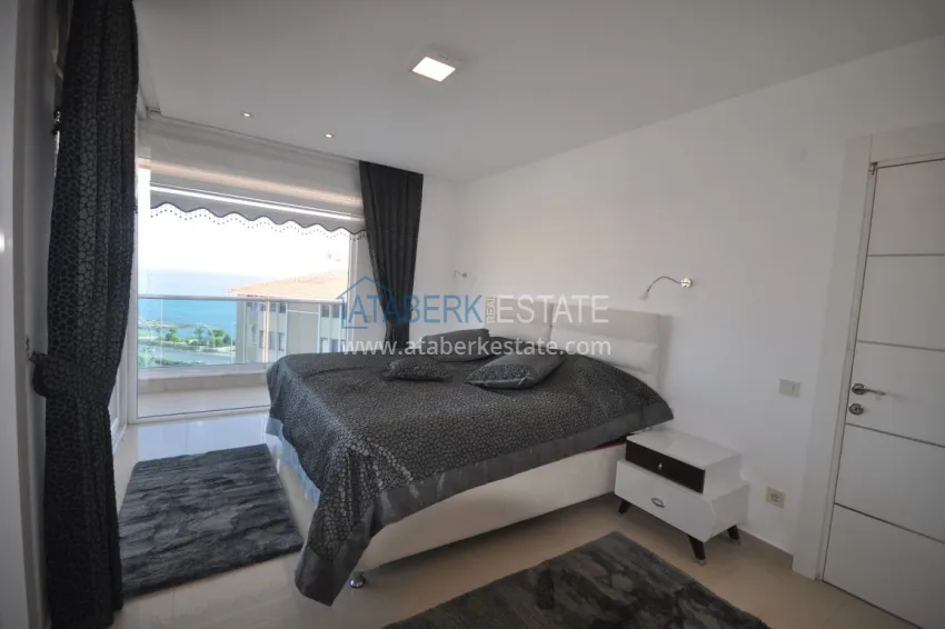 Purchase Duplex penthouse in Tosmur is spacious with furniture and sea view 16