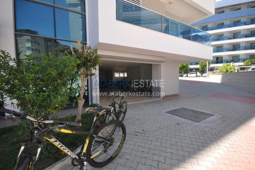 Duplex penthouse in Tosmur is spacious with furniture and sea view 18