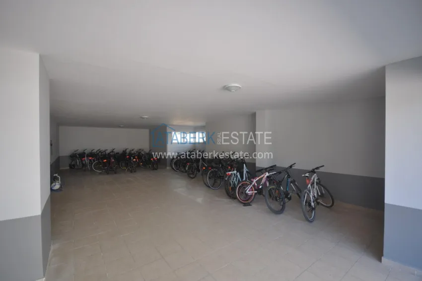 Duplex penthouse in Tosmur is spacious with furniture and sea view 19