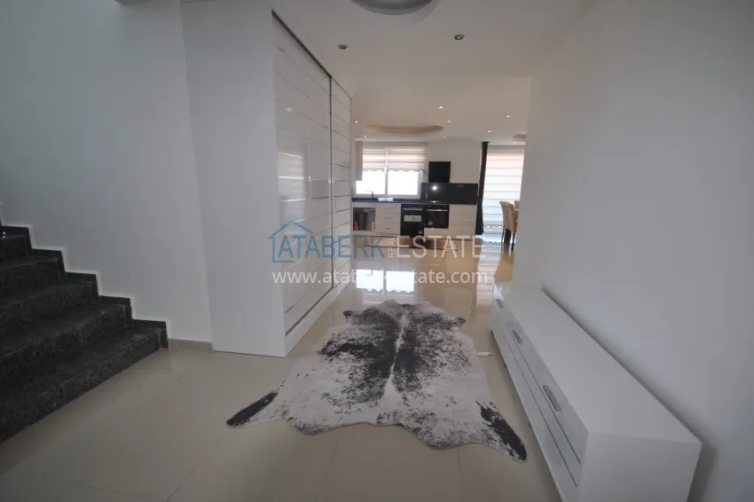 Purchase Duplex penthouse in Tosmur is spacious with furniture and sea view 1