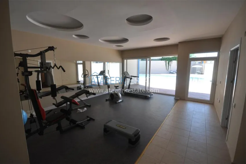 Duplex penthouse in Tosmur is spacious with furniture and sea view 21