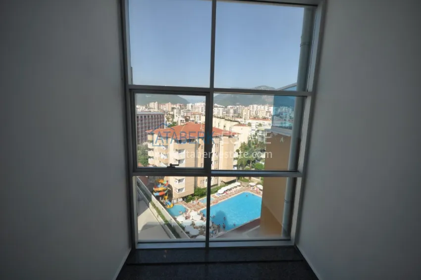 Purchase Duplex penthouse in Tosmur is spacious with furniture and sea view 24