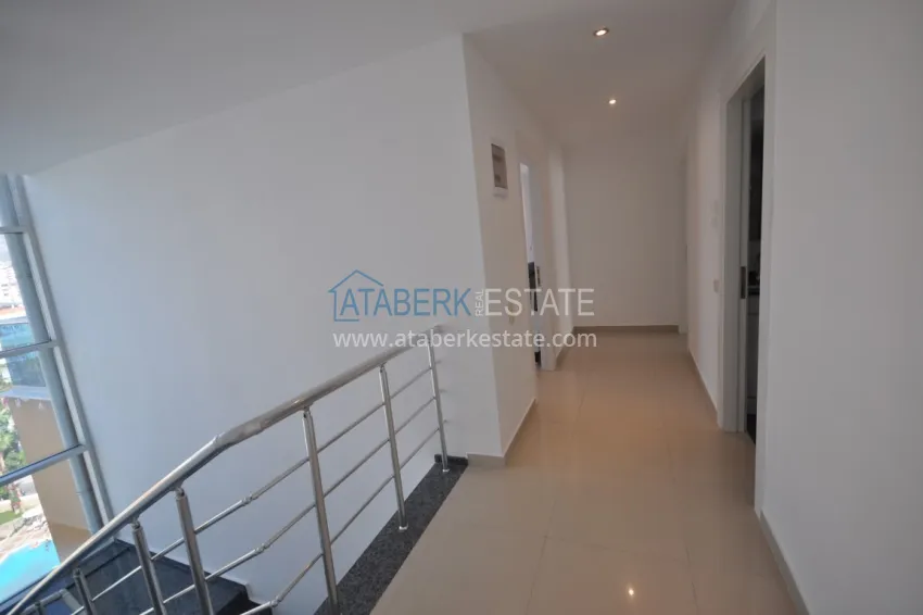 Purchase Duplex penthouse in Tosmur is spacious with furniture and sea view 25