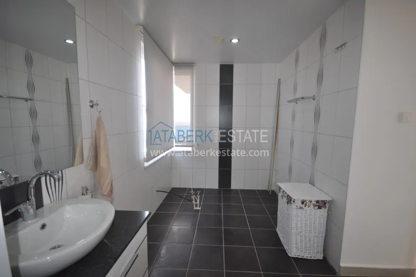 Purchase Duplex penthouse in Tosmur is spacious with furniture and sea view 27