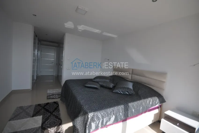 Purchase Duplex penthouse in Tosmur is spacious with furniture and sea view 30