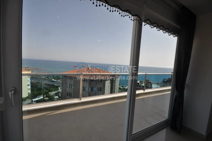 Purchase Duplex penthouse in Tosmur is spacious with furniture and sea view 31