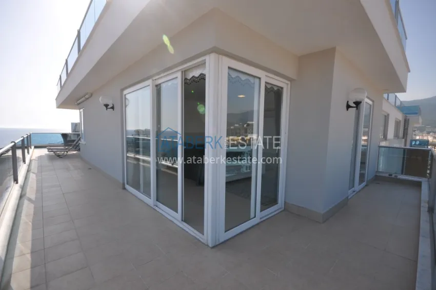 Purchase Duplex penthouse in Tosmur is spacious with furniture and sea view 32