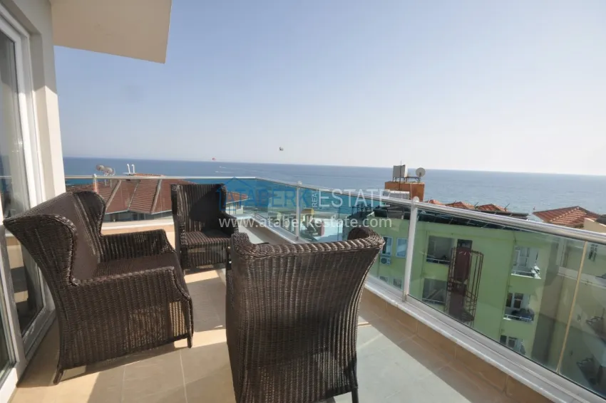Purchase Duplex penthouse in Tosmur is spacious with furniture and sea view 34