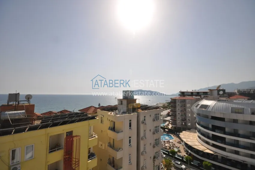 Purchase Duplex penthouse in Tosmur is spacious with furniture and sea view 39