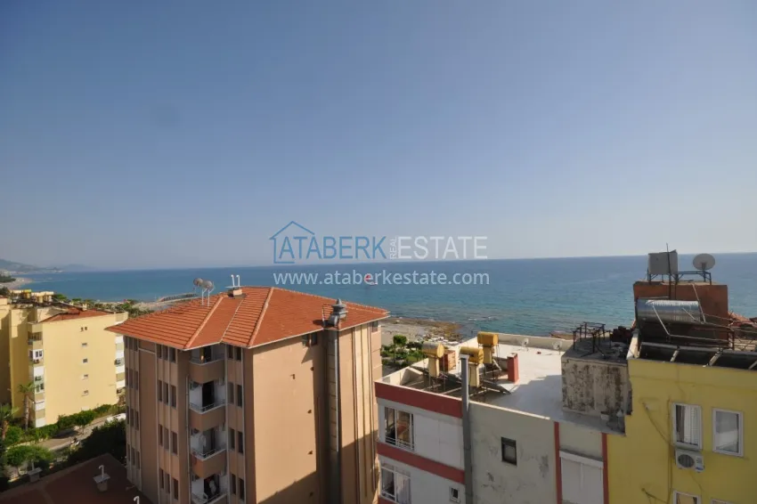 Purchase Duplex penthouse in Tosmur is spacious with furniture and sea view 41