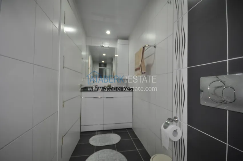 Purchase Duplex penthouse in Tosmur is spacious with furniture and sea view 44