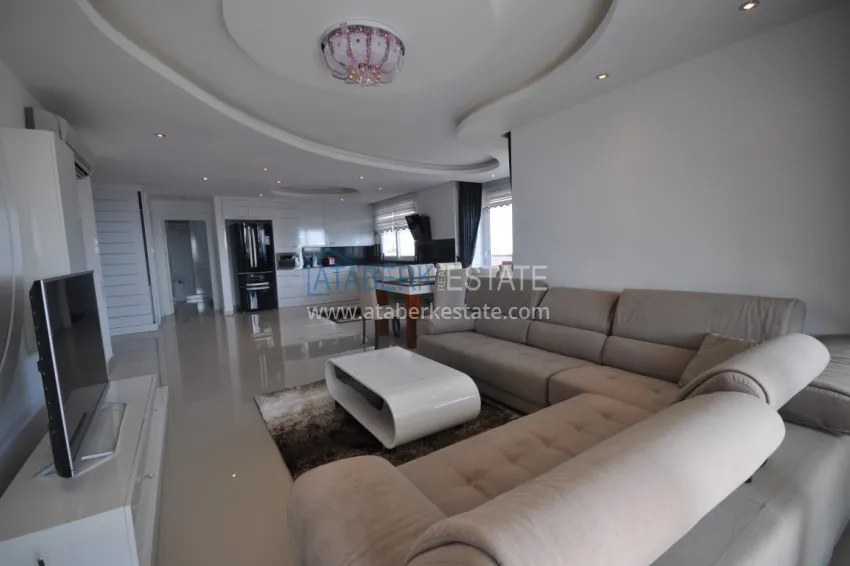 Purchase Duplex penthouse in Tosmur is spacious with furniture and sea view 4