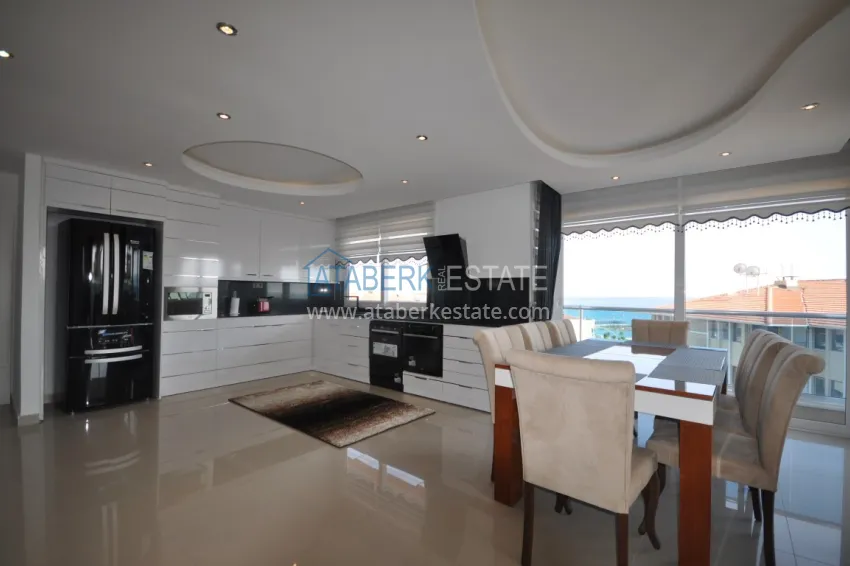 Purchase Duplex penthouse in Tosmur is spacious with furniture and sea view 5