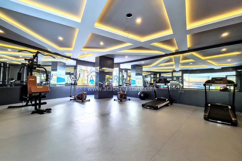 Three-room apartment for rent in the center of Alanya, Cleopatra A-13 beach area 9 