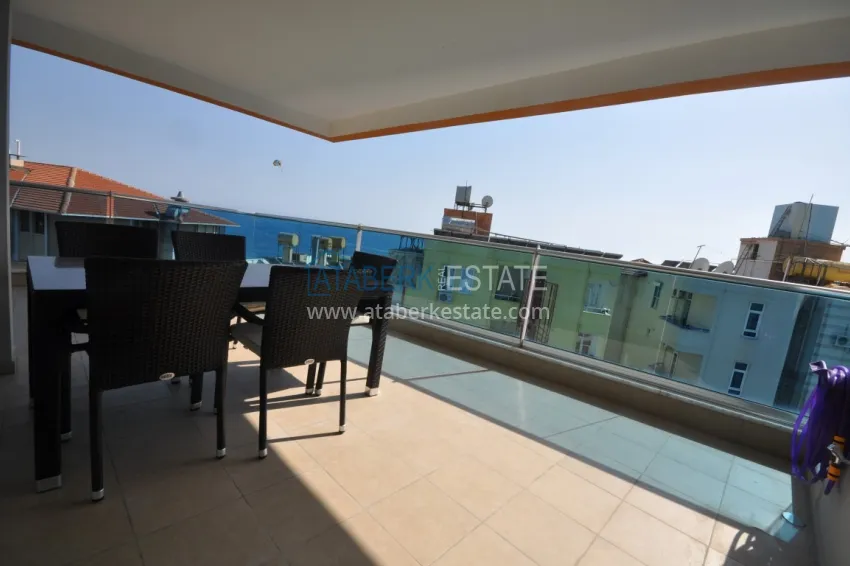 Purchase Duplex penthouse in Tosmur is spacious with furniture and sea view 9