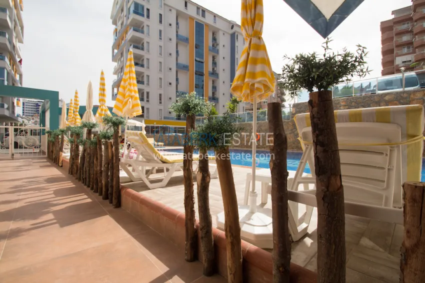 Furnished apartment for rent in Tosmur in a complex with excellent infrastructure No. 21 10 