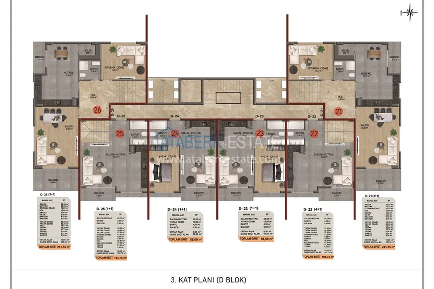 Buy cheap Apartments from a developer with installments in Alanya - a comfort-class complex in the Oba area 14