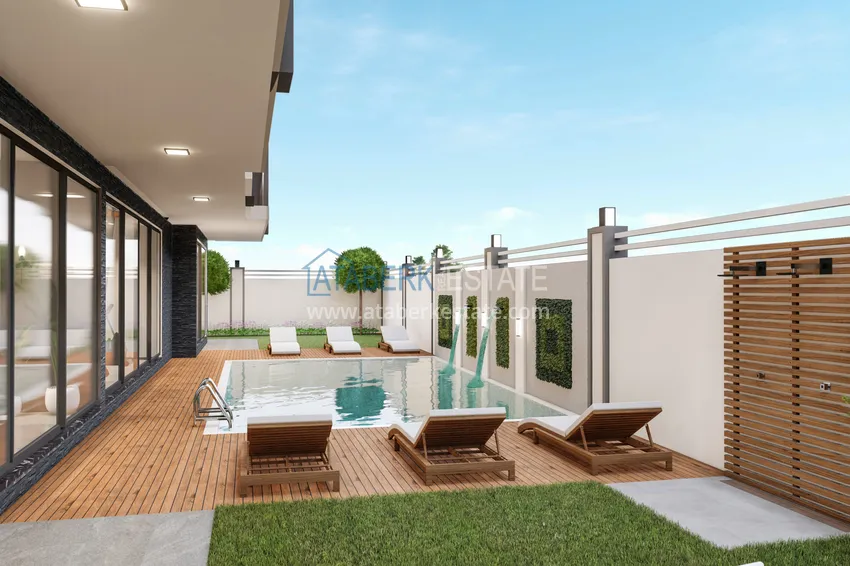 Penthouses and apartments in Mahmutlar. New project of a boutique complex 10 