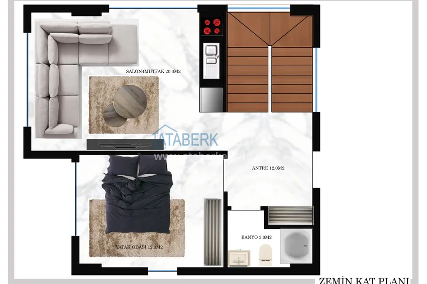 Buy cheap A new project of luxury villas in the Konakli area at the excavation stage 2 