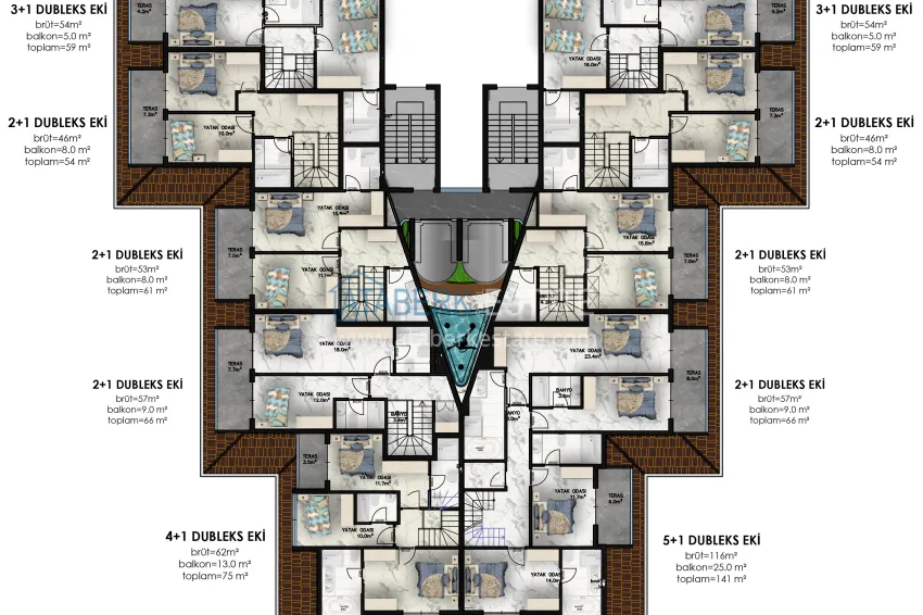 Buy cheap New comfort-class residential complex with functional layouts in Mahmutlar, Alanya 4