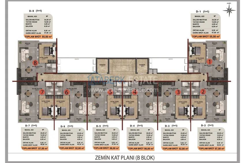 Buy cheap Apartments from a developer with installments in Alanya - a comfort-class complex in the Oba area 8