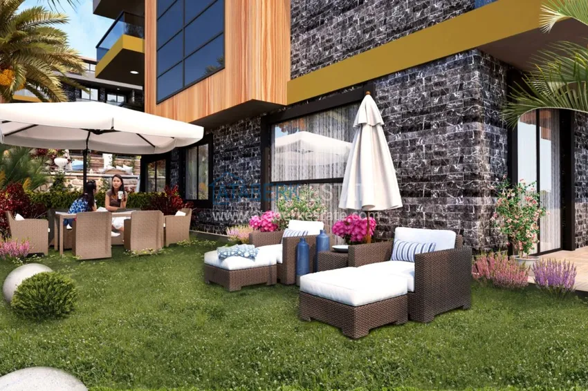 New investment project of a family residential complex in Alanya 10 