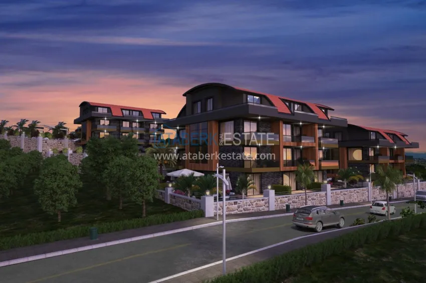 New investment project of a family residential complex in Alanya 11 