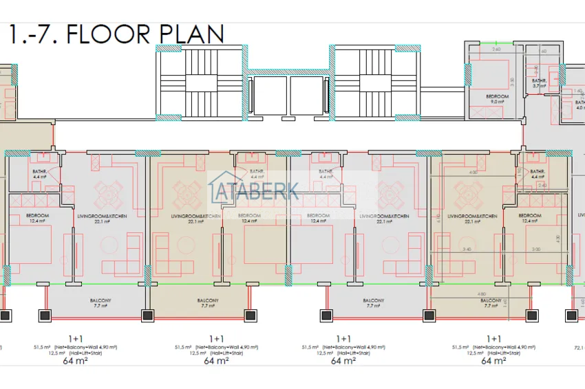 Buy cheap A new investment-attractive project of a residential complex in the center of Alanya 1 