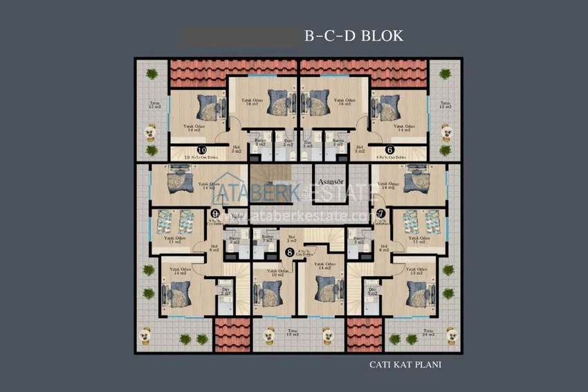 Buy cheap New investment project of a family residential complex in Alanya 1 