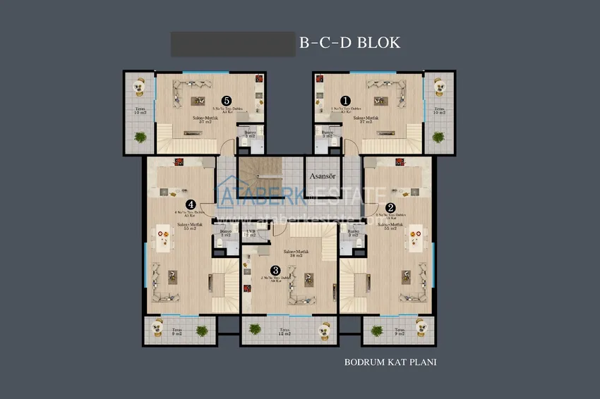 Buy cheap New investment project of a family residential complex in Alanya 2 