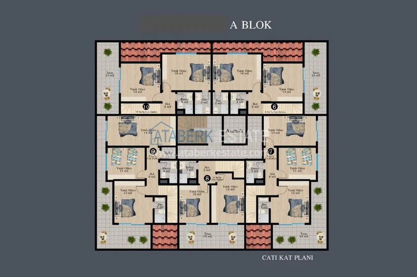 Buy cheap New investment project of a family residential complex in Alanya 8 