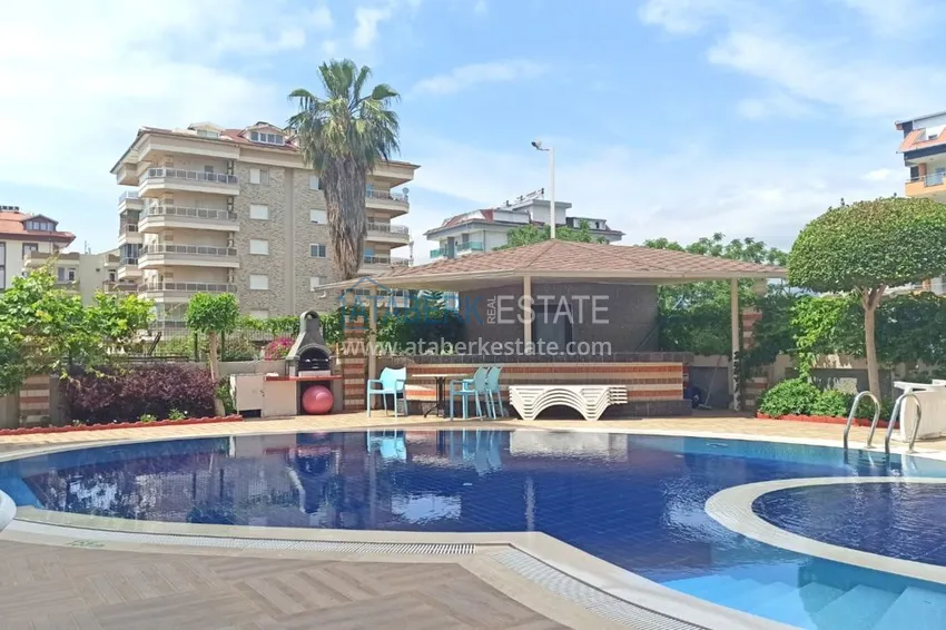 Apartment in Kestel with furniture in a complex on the first coastline 9 