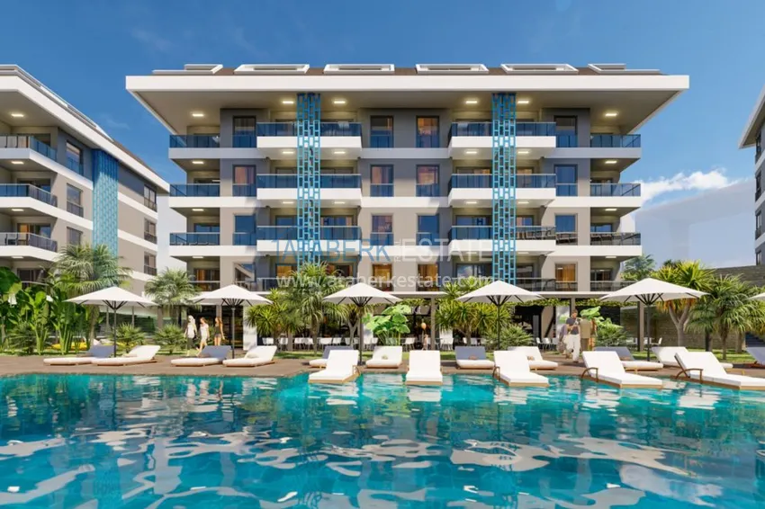 New project of a luxury residential complex in the Kestel area 14 