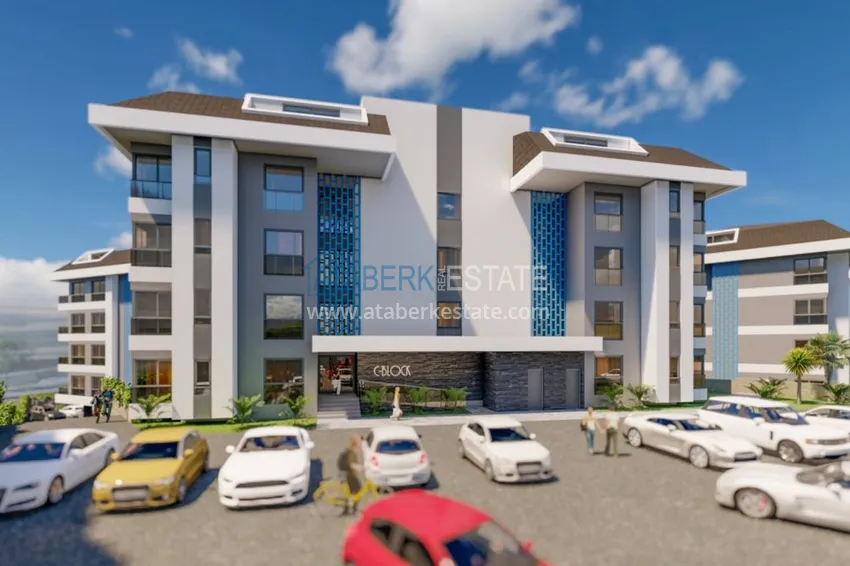 New project of a luxury residential complex in the Kestel area 22 