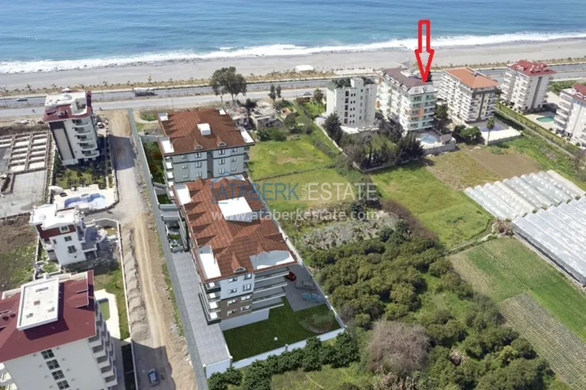 Apartment in Kestel with furniture in a complex on the first coastline 2 