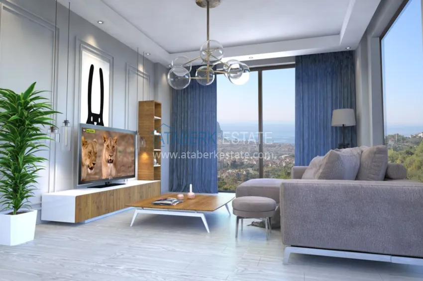 Purchase New luxury project of a residential complex in Alanya - Tepe mountain area 12 