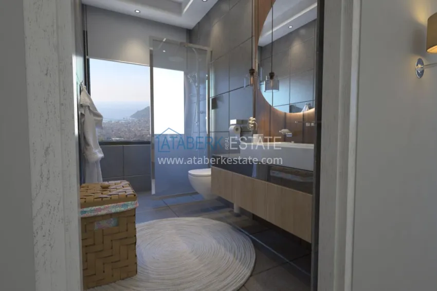 Purchase New luxury project of a residential complex in Alanya - Tepe mountain area 15 