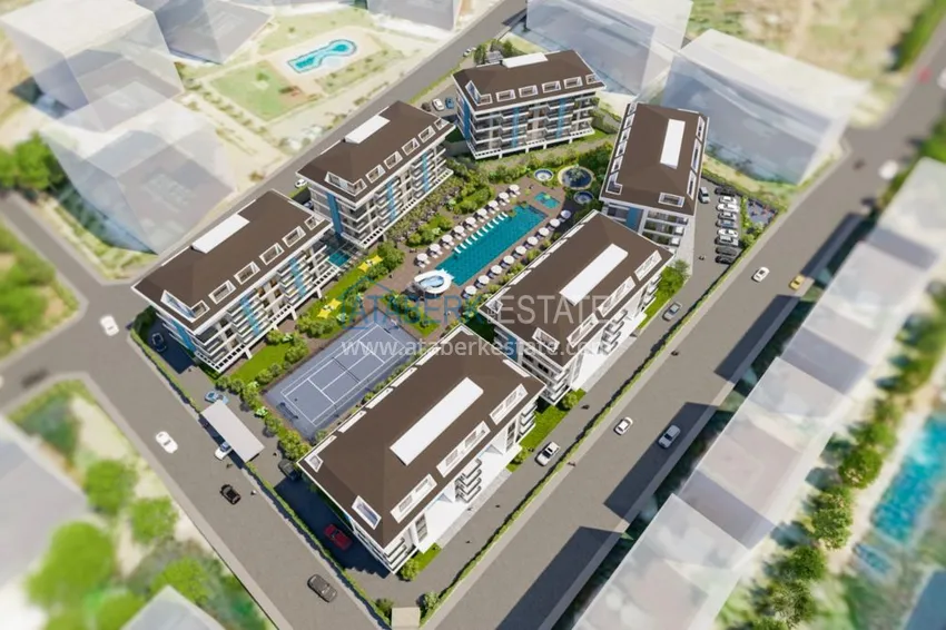 New project of a luxury residential complex in the Kestel area 4 