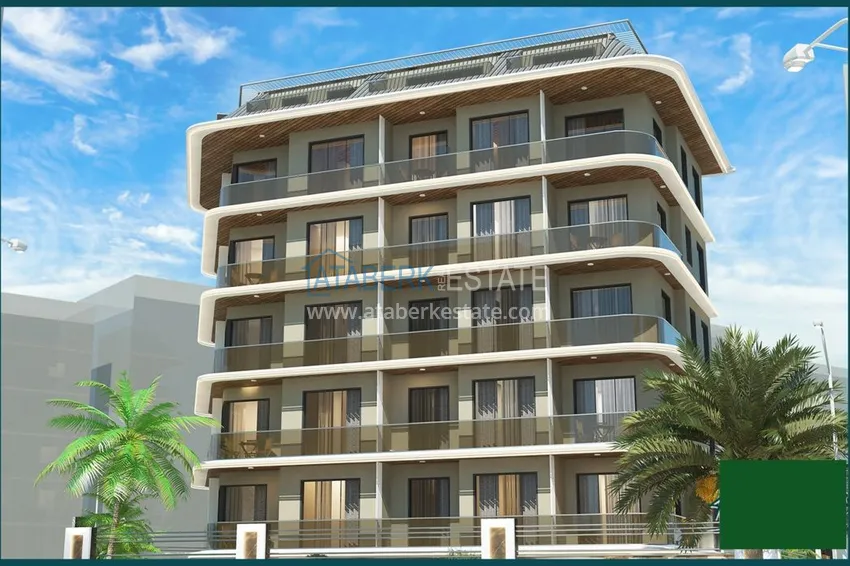 A new investment-attractive project of a residential complex in the center of Alanya 8 