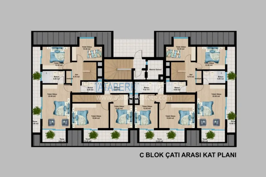 Buy cheap New luxury project of a residential complex in Alanya - Tepe mountain area 11 