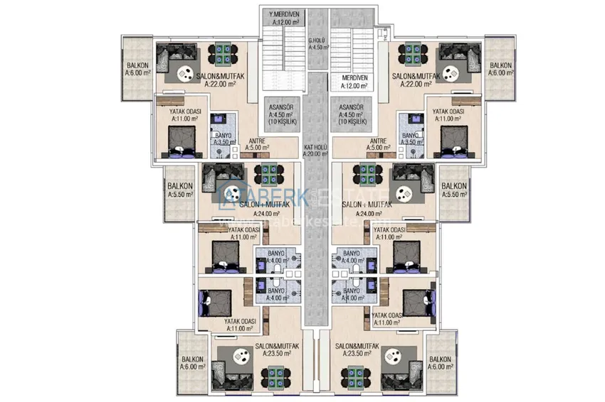Buy cheap Investment-profitable project of a residential complex in Mahmutlar 7 
