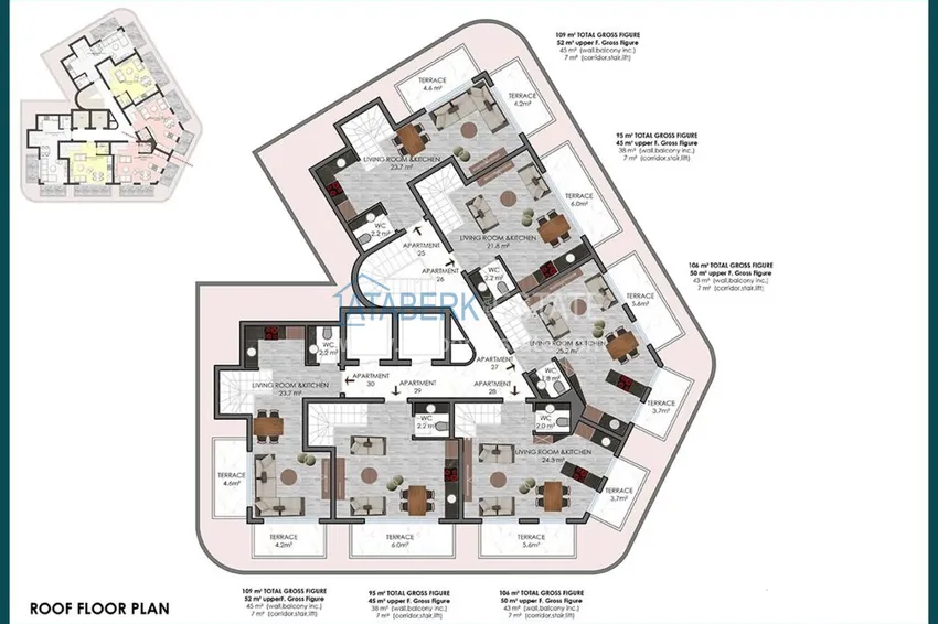 Buy cheap A new investment-attractive project of a residential complex in the center of Alanya 6 