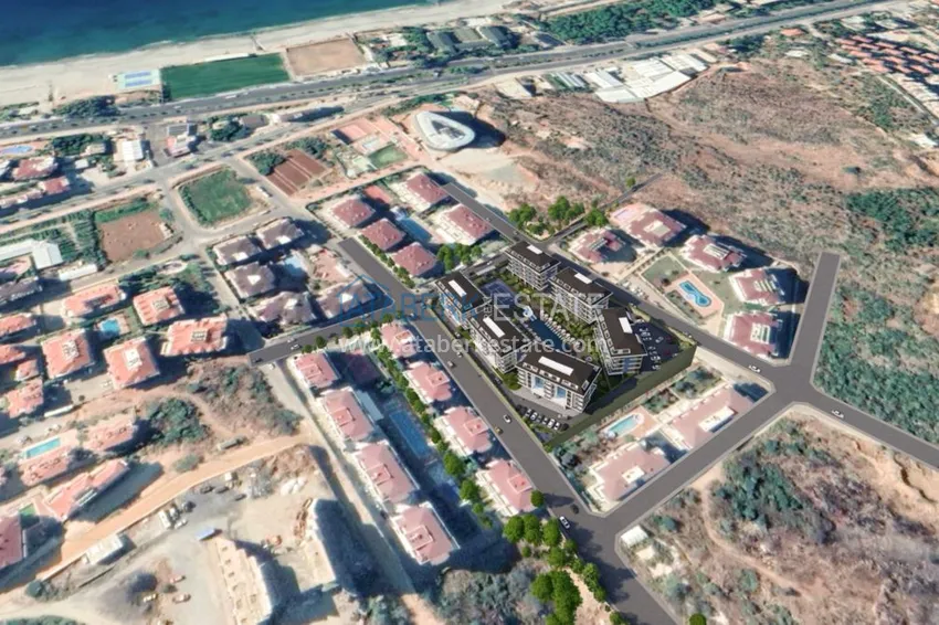 New project of a luxury residential complex in the Kestel area 26 