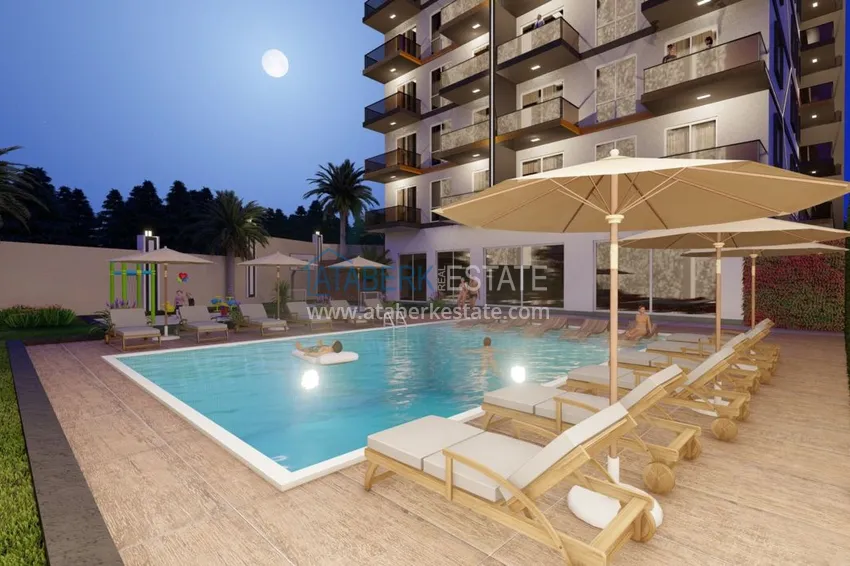 New project of a modern residential complex in the Avsallar area 10 